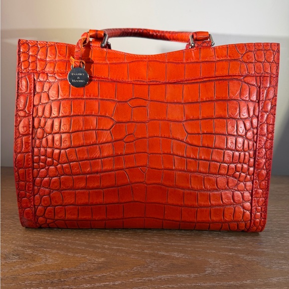 Dooney & Bourke Alto Leather Croc Embossed Satchel & wallet - Picture 3 of 17